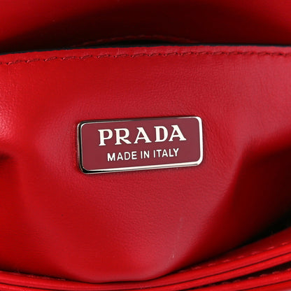 Prada Spazzolato Shoulder Bag Scarlatto 6 of 11