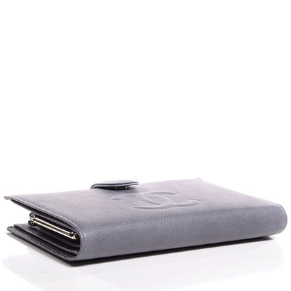 Chanel Caviar CC French Wallet Grey 5 of 9