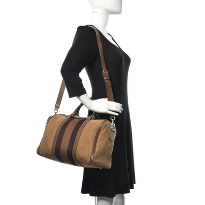 Gucci Suede Web Medium Boston Beige 2 of 23
