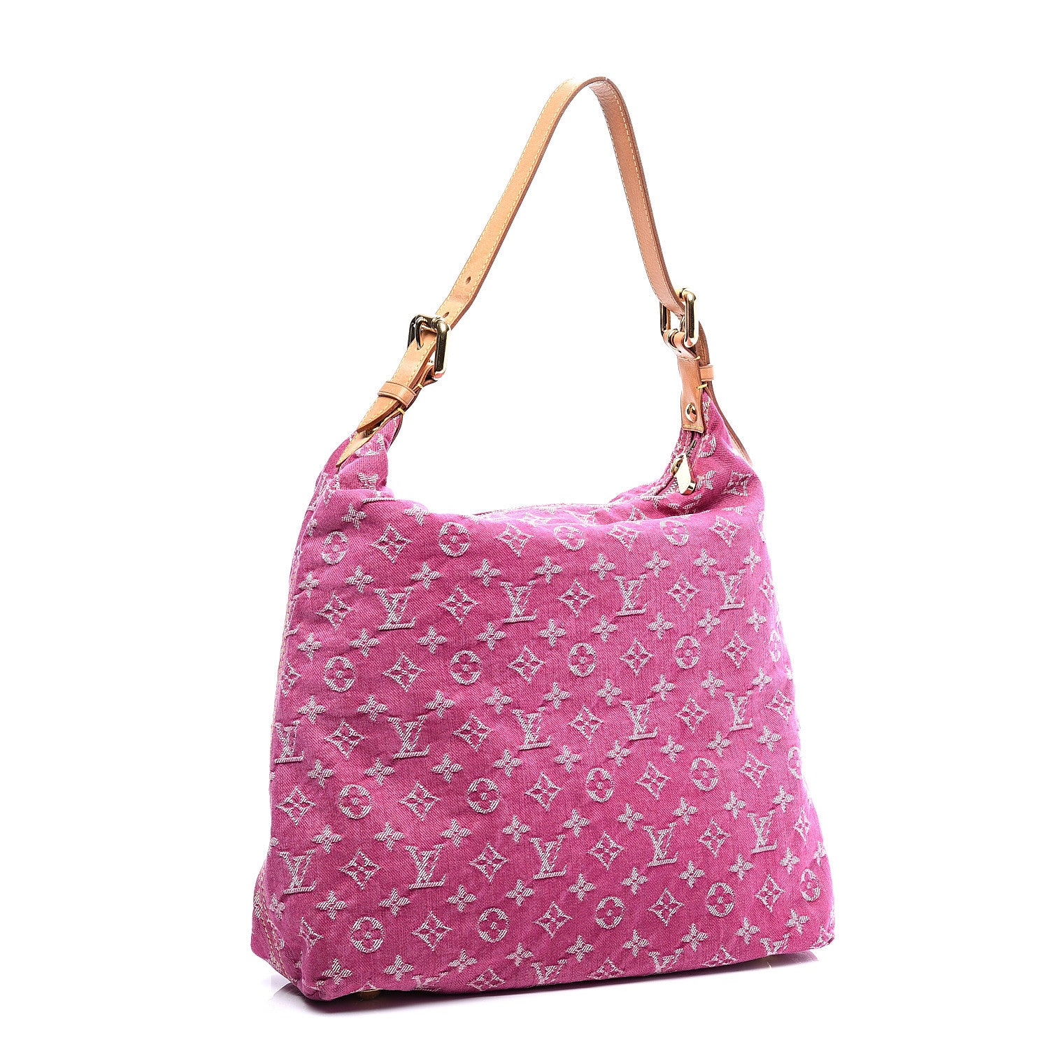 Louis Vuitton Denim Baggy GM Fuchsia 2 of 9