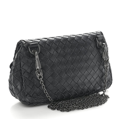 Bottega Veneta Nappa Intrecciato Mini Chain Messenger Black 3 of 12