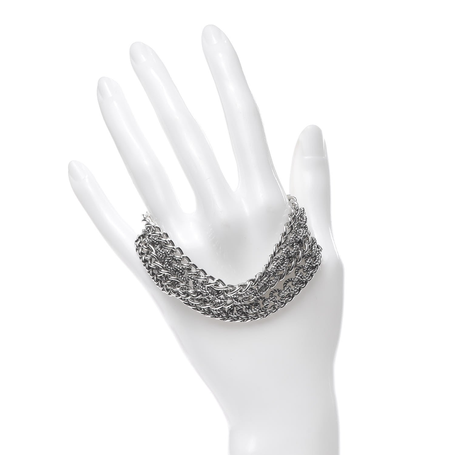 David Yurman Sterling Silver Multi Chain Toggle Bracelet 2 of 4
