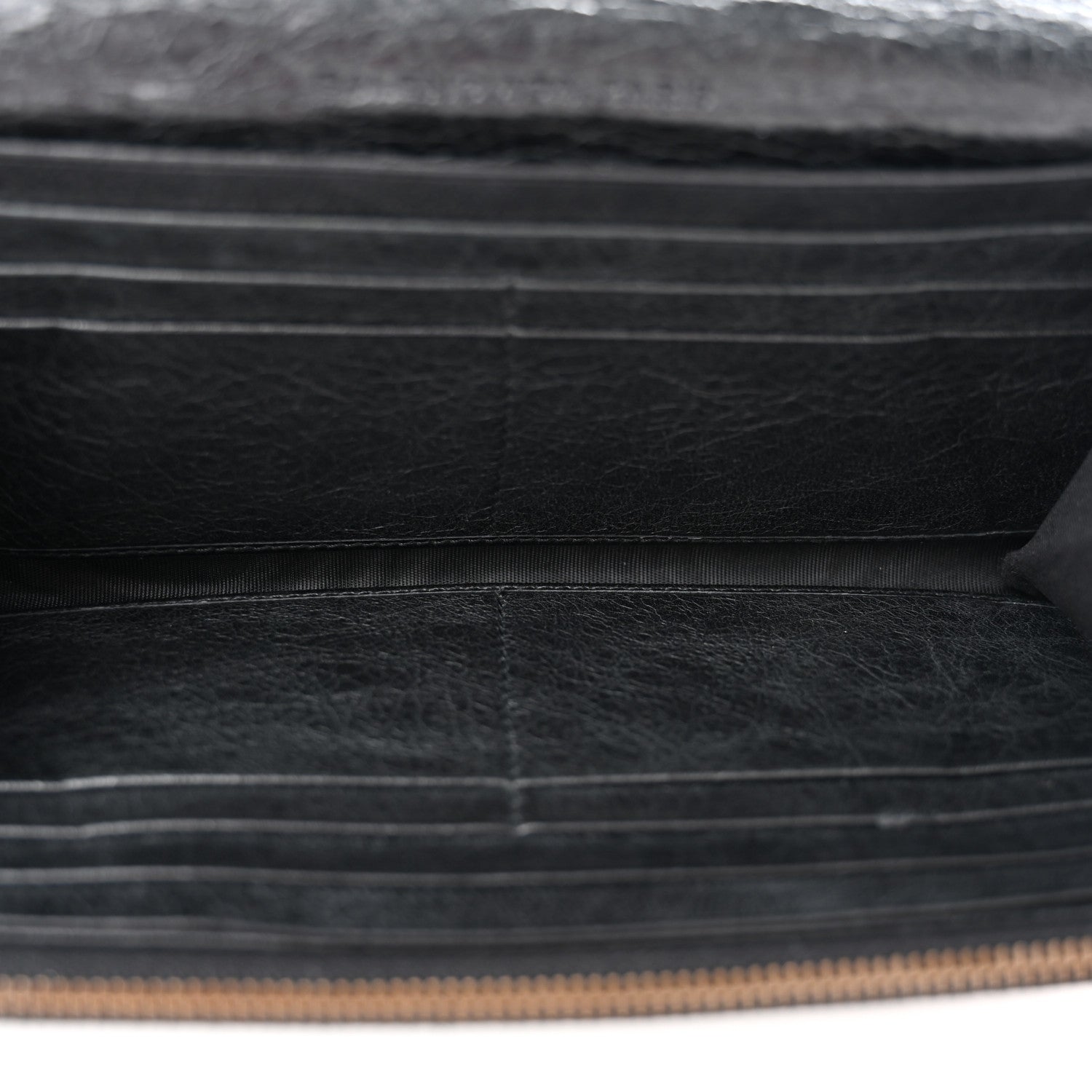 Balenciaga Agneau Classic Hardware Money Wallet Black 5 of 7