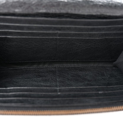 Balenciaga Agneau Classic Hardware Money Wallet Black 5 of 7