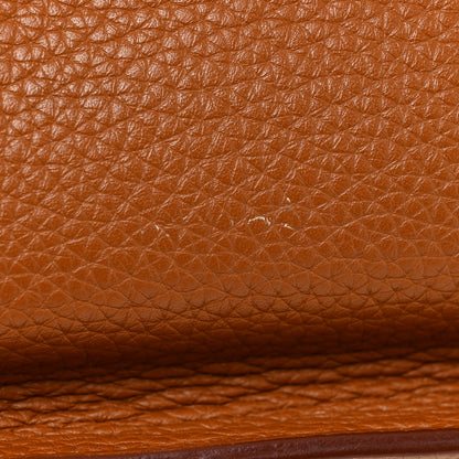 Hermes Taurillon Clemence Jypsiere 34 Gold 19 of 21