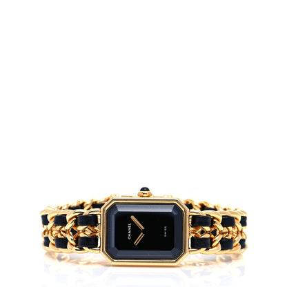 Chanel Stainless Steel Lambskin 20mm Chain Premiere Quartz Watch Gold M 2 of 6