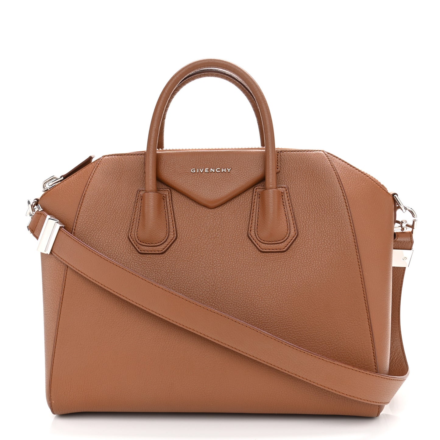 Sugar Goatskin Medium Antigona Cognac