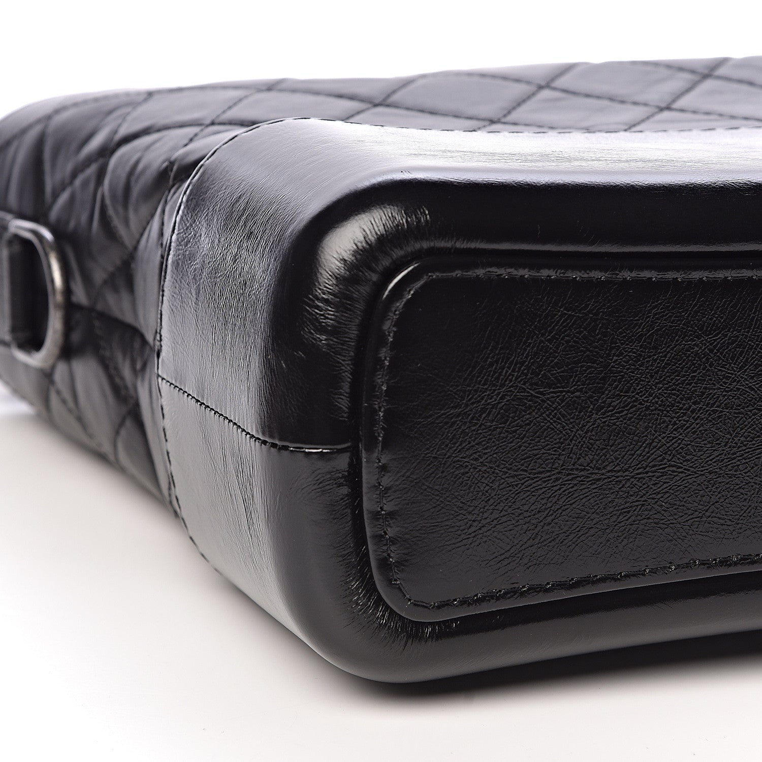 Chanel Aged Calfskin Quilted Medium Gabrielle Hobo Black 8 of 11