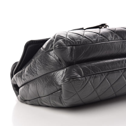 Chanel Lambskin Quilted Padded Envelope Flap Grey 6 of 10