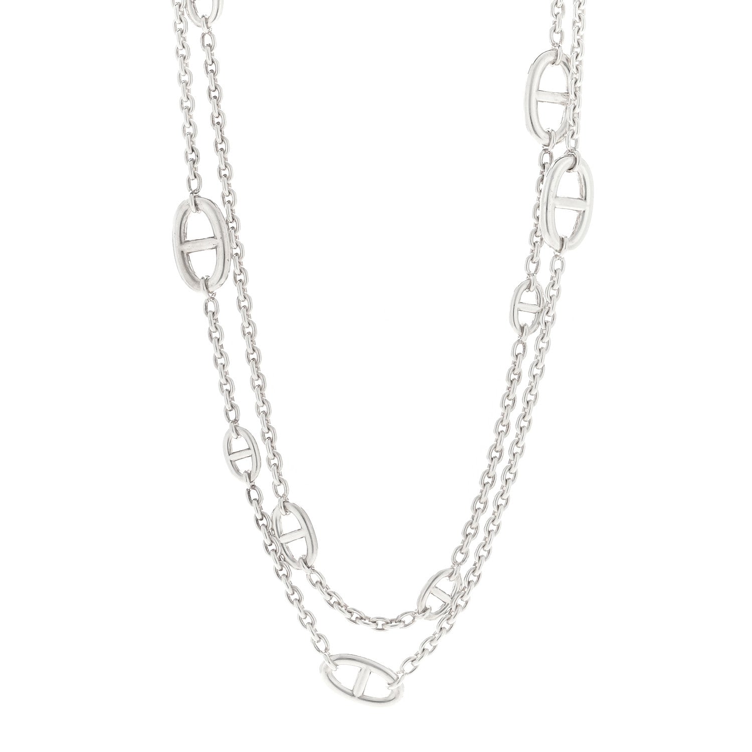 Hermes Sterling Silver Farandole Necklace 120 1 of 4