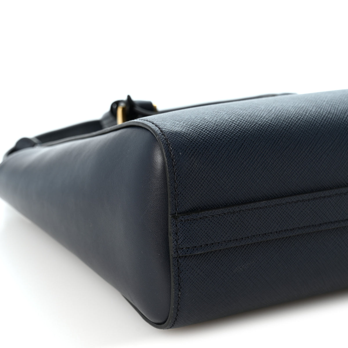 Saffiano Soft Calfskin Small Zippered Tote Baltico