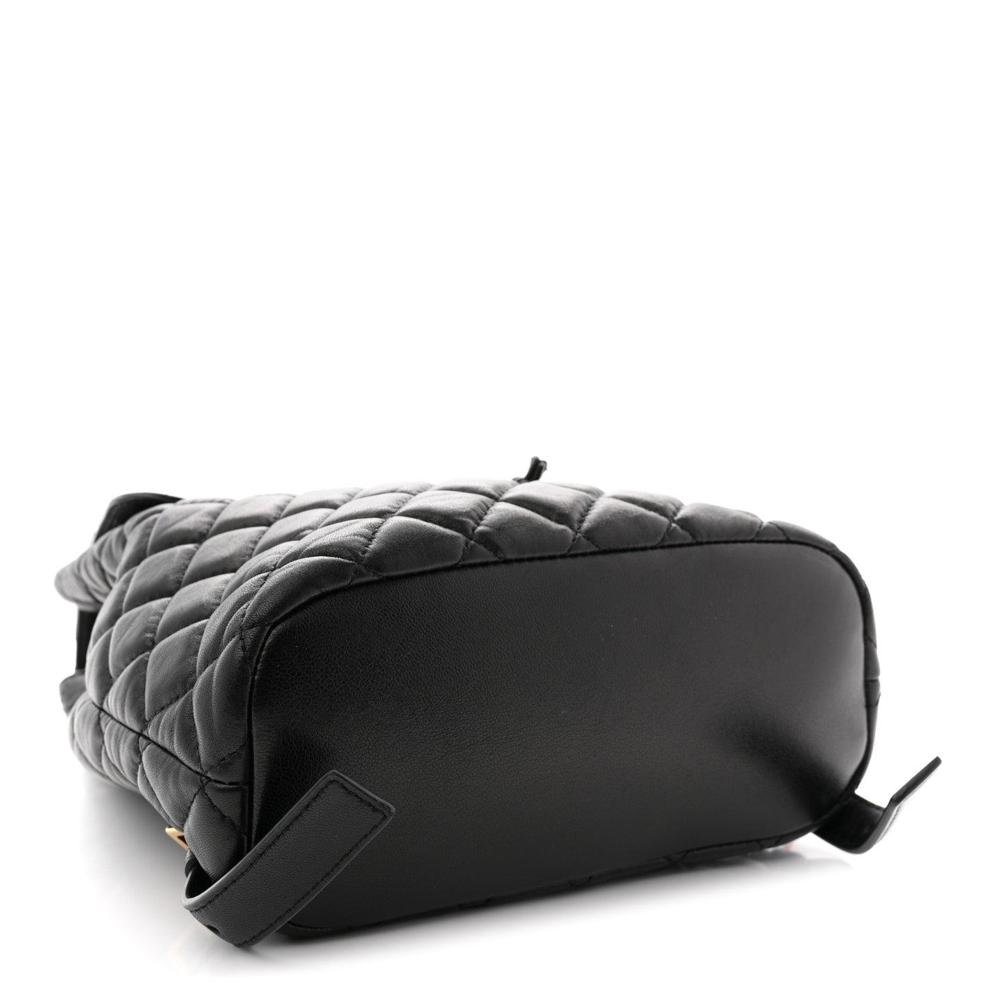 Calfskin Quilted Medusa Backpack Black