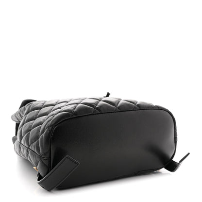 Versace Calfskin Quilted Medusa Backpack Black 4 of 9