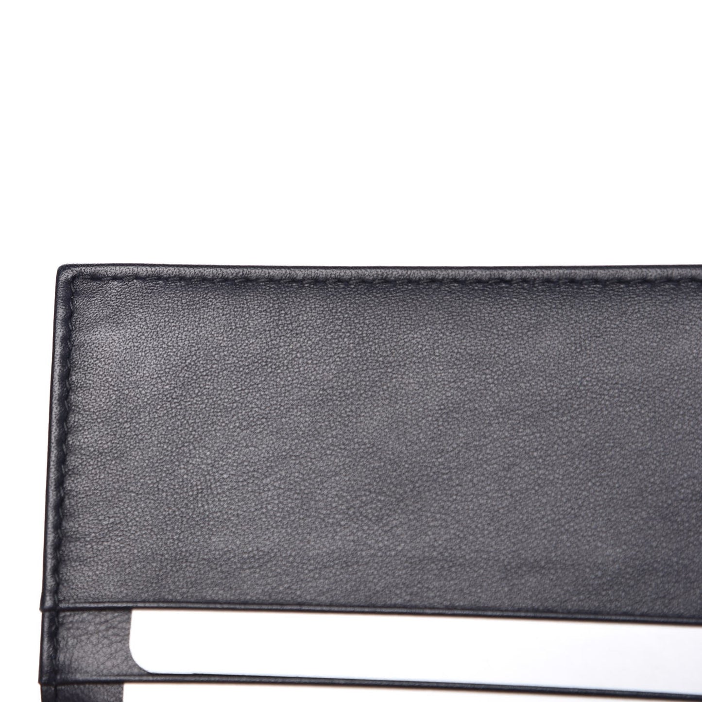 Oblique Saddle Card Holder Blue