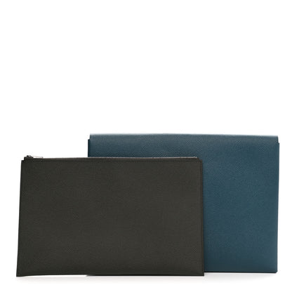 Hermes Epsom Calvi Pouch Colvert Kaki 1 of 8