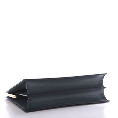 Celine Box Calfskin Medium Clasp Bag Dark Green 4 of 9