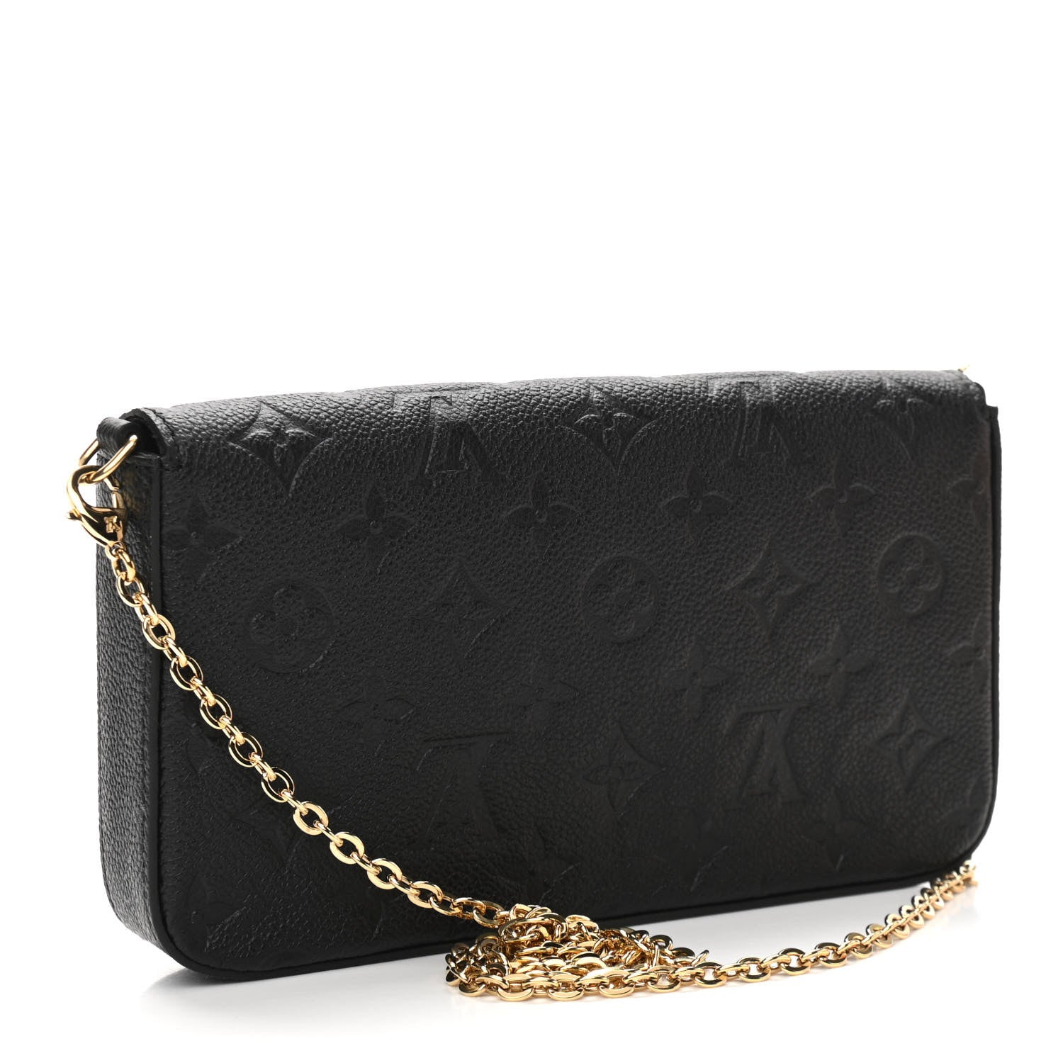 Louis Vuitton Empreinte Pochette Felicie Chain Wallet Black 4 of 11