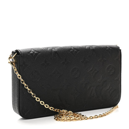 Louis Vuitton Empreinte Pochette Felicie Chain Wallet Black 4 of 11