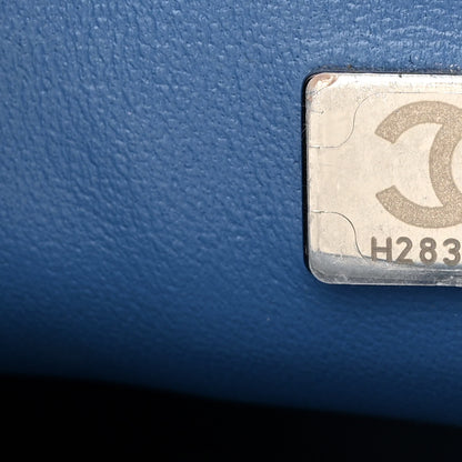 Chanel Denim Quilted Camellia Sweetheart Mini Flap Blue 7 of 10