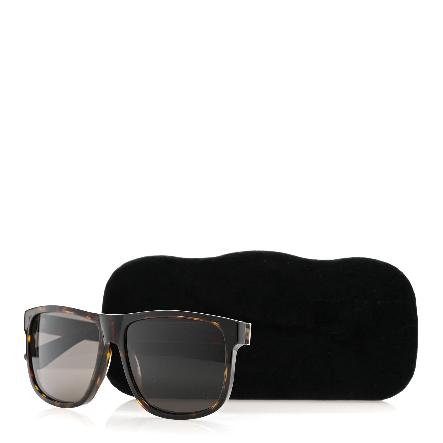 Gucci Web Square Frame GG0010S Sunglasses Tortoise 7 of 7