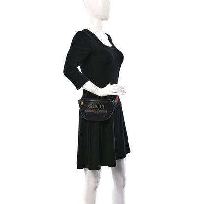Gucci Grained Calfskin Small Logo Belt Bag Black 3 of 9