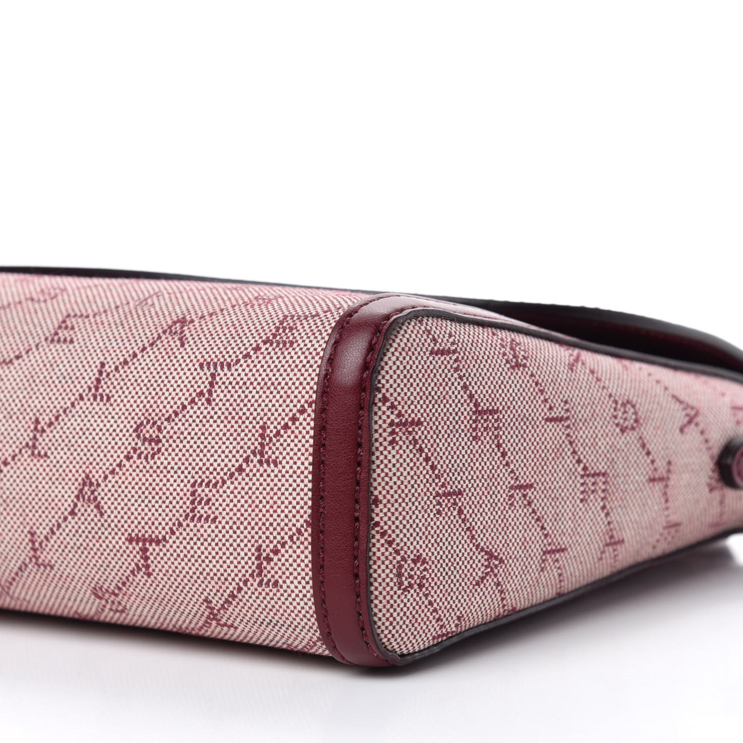 Canvas Logo Crossbody Bag Burgundy