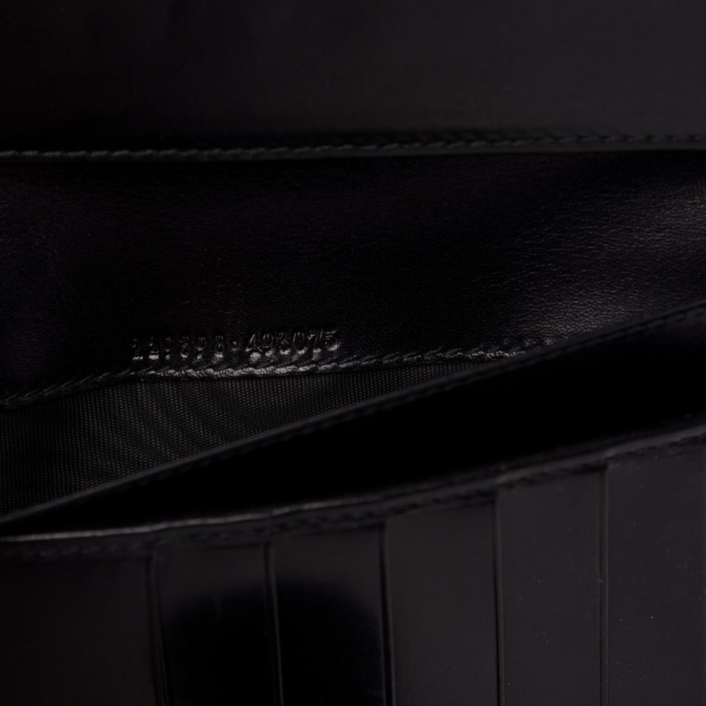 Calfskin GG Continental Wallet Black
