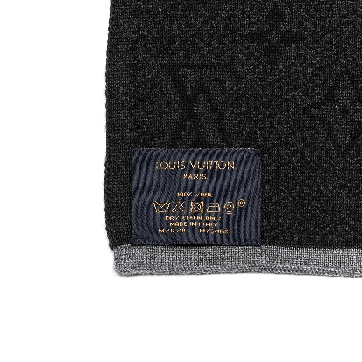 Louis Vuitton Wool My Monogram Eclipse Scarf Grey 4 of 4