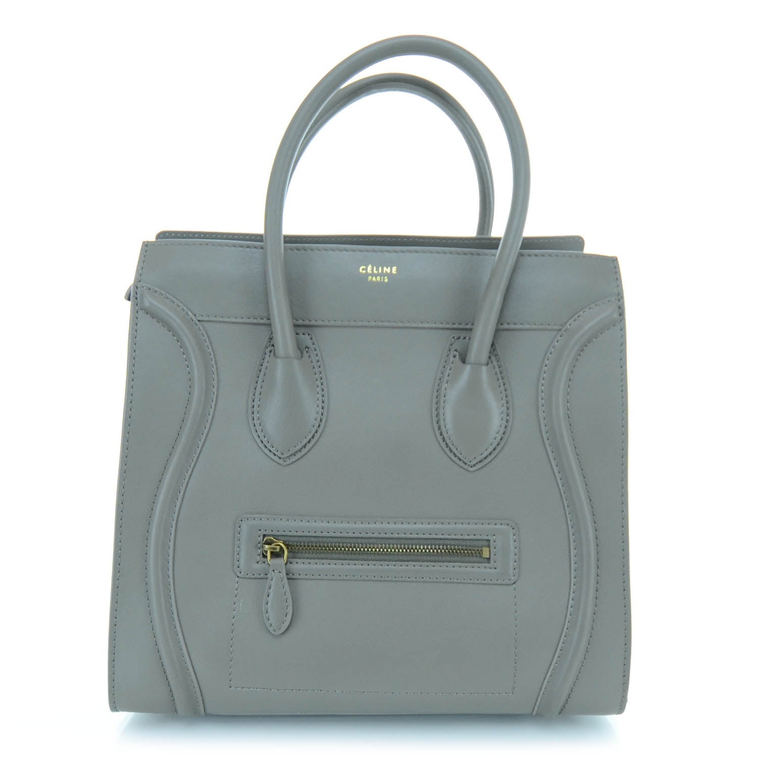 Celine Smooth Calfskin Mini Luggage Bag Taupe 1 of 11