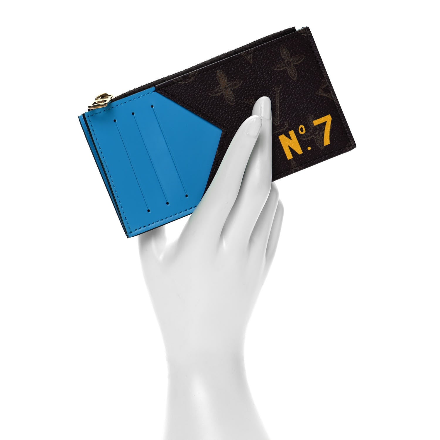 Louis Vuitton Monogram Vintage Calfskin Trunk L'œil Coin Card Holder 2 of 9