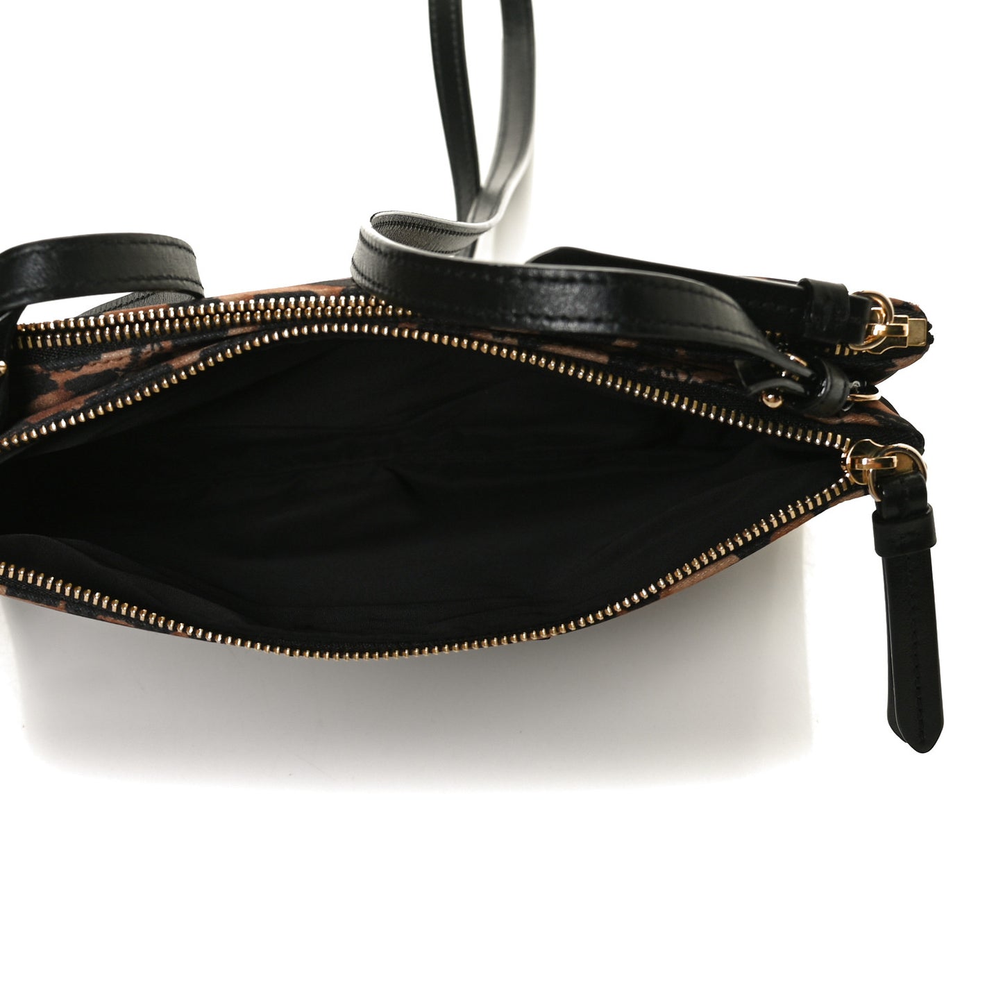 Nylon Leopard Candice Crossbody Bag
