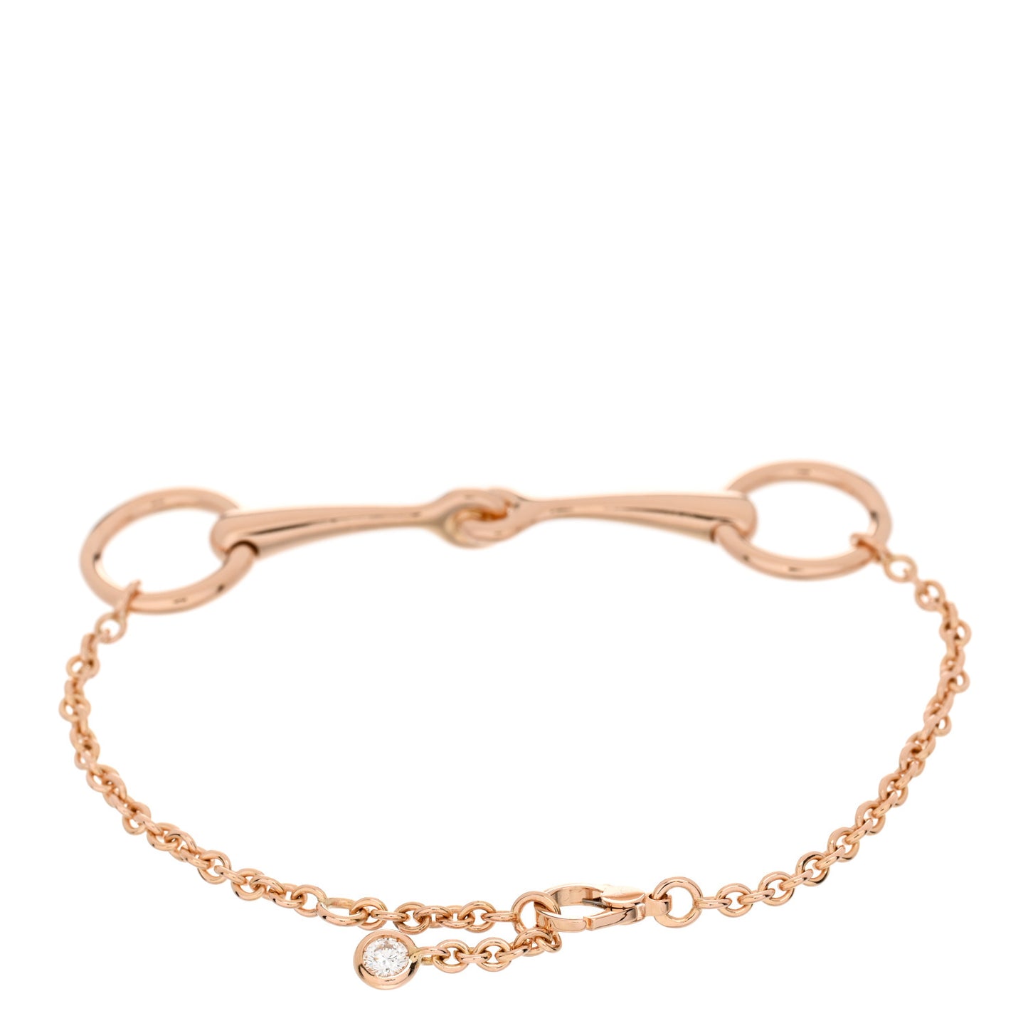 18K Rose Gold Diamond TPM Filet d'Or Bracelet ST