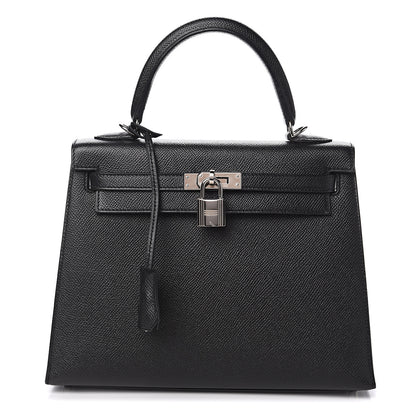 Hermes Epsom Kelly Sellier 25 Black 1 of 25