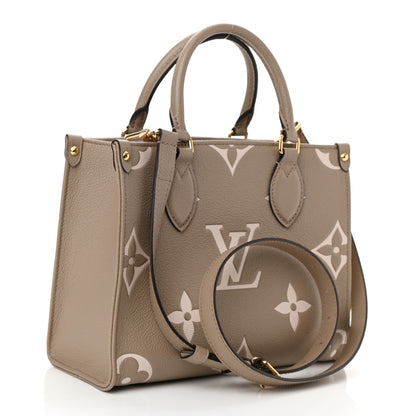 Louis Vuitton Empreinte Monogram Giant Onthego PM Tourterelle Creme 3 of 7