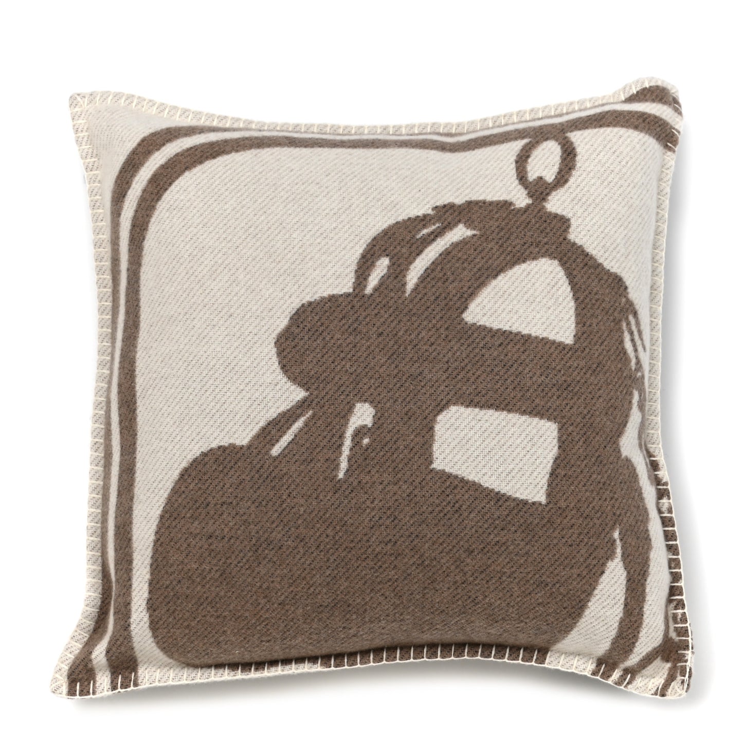 Merino Wool Cashmere Brides De Gala Pillow Ecorce