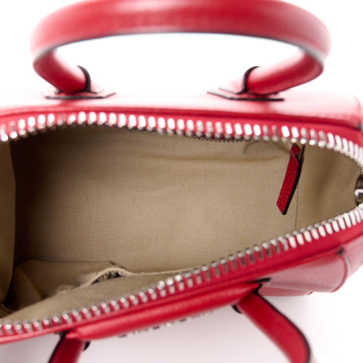Givenchy Sugar Goatskin Mini Antigona Bright Red 5 of 11