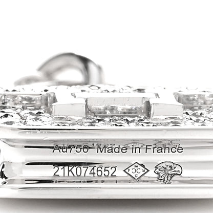 Hermes 18K White Gold Diamond Constance Amulettes Pendant Necklace 6 of 6