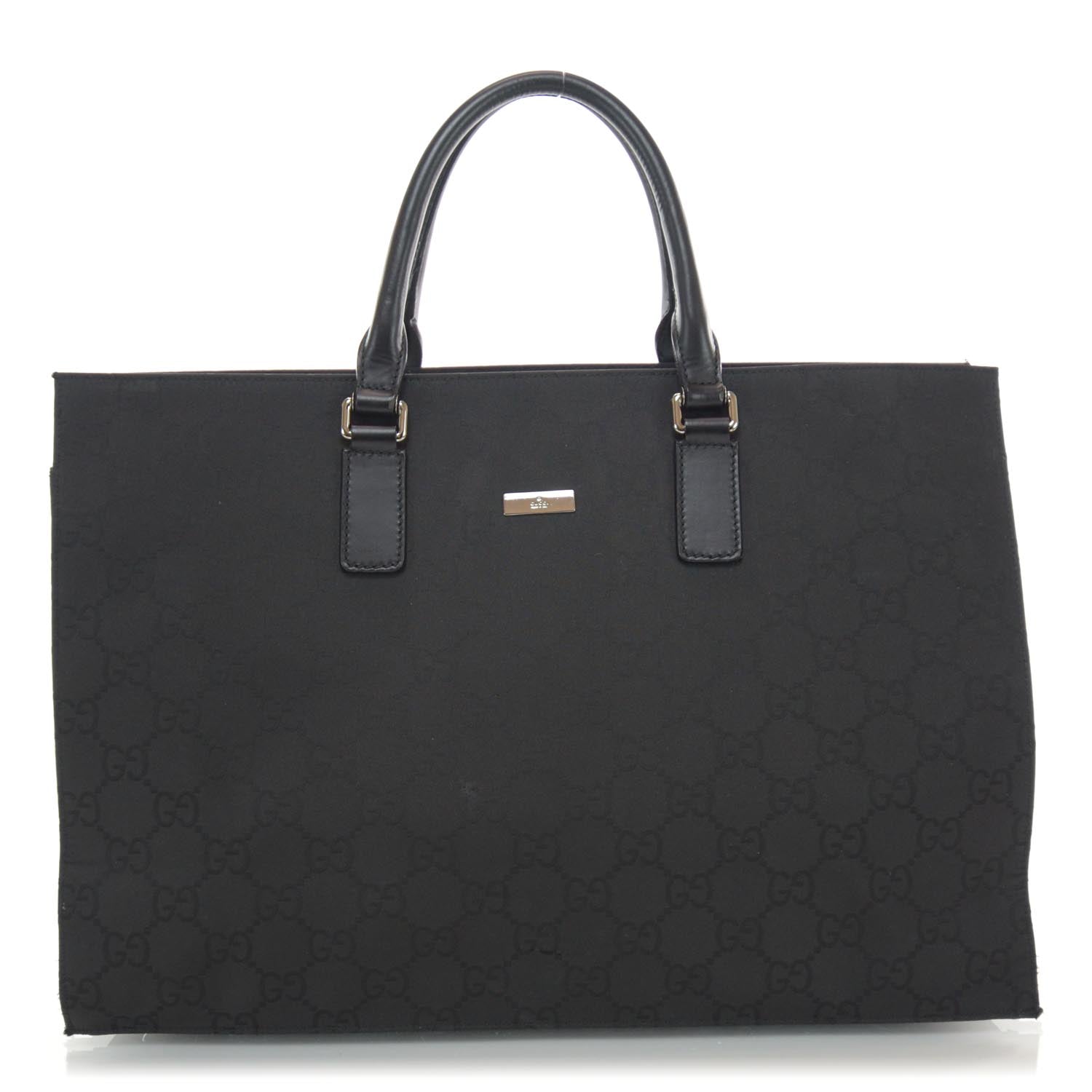 Gucci Nylon Monogram Executive Bag Black 1 of 9
