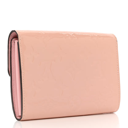 Louis Vuitton Vernis Sarah Compact Wallet Rose Ballerine 3 of 11