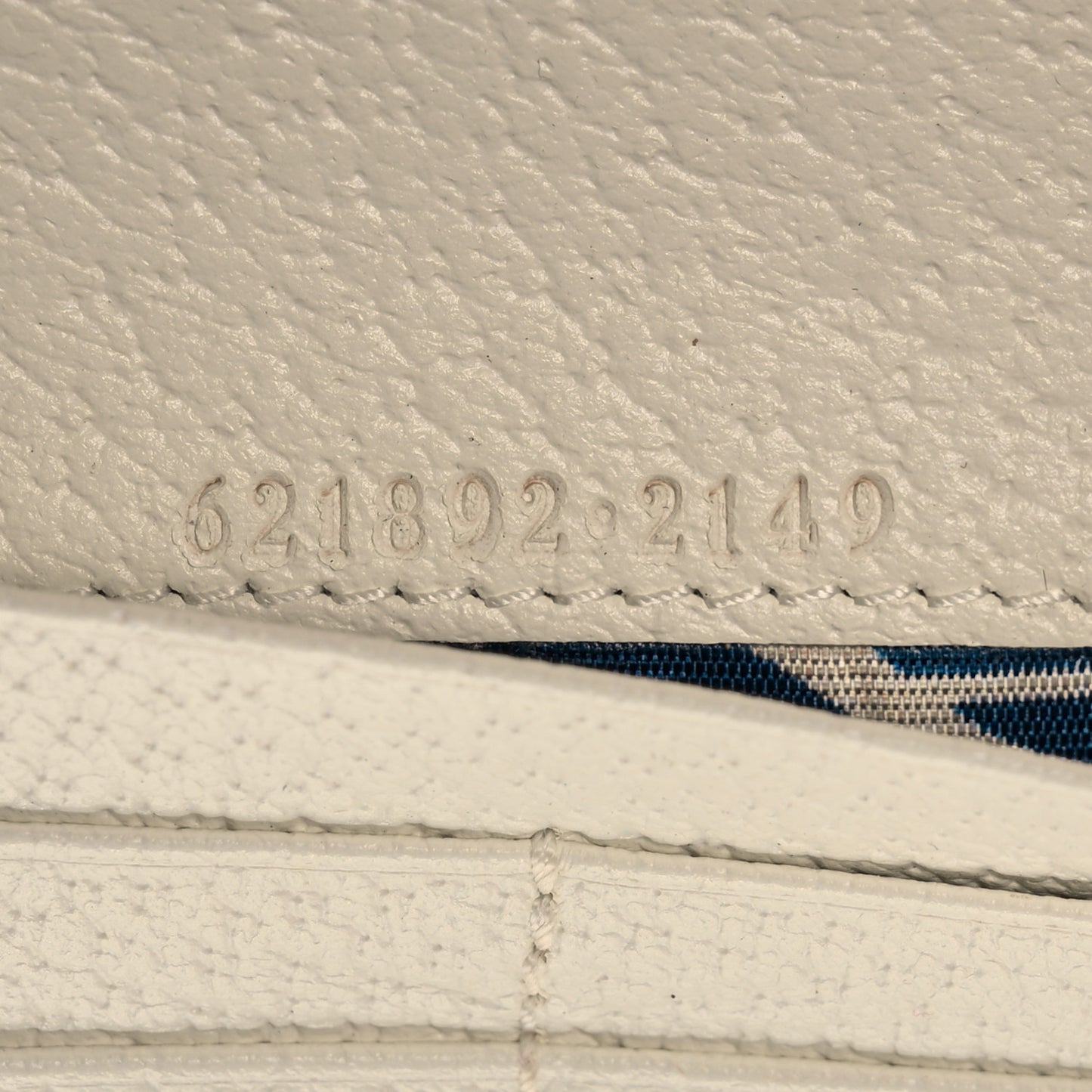 X ADIDAS Textured Dollar Calfskin Trefoil Embossed Wallet On Chain Hibiscus Red Off White