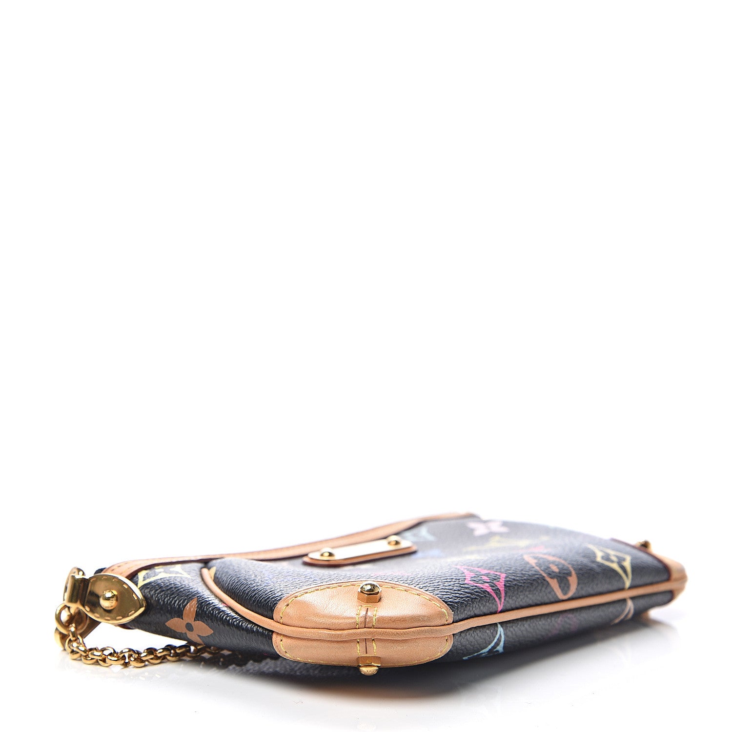 Louis Vuitton Monogram Multicolor Pochette Milla MM Black 3 of 9