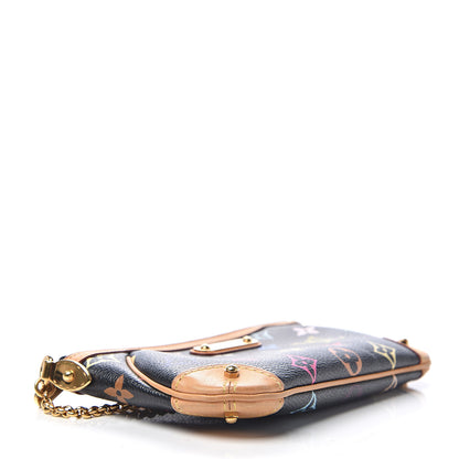 Louis Vuitton Monogram Multicolor Pochette Milla MM Black 3 of 9