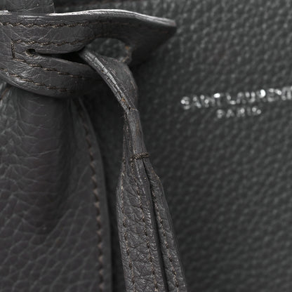 Saint Laurent Grained Calfskin Baby Sac De Jour Souple Coal 10 of 11