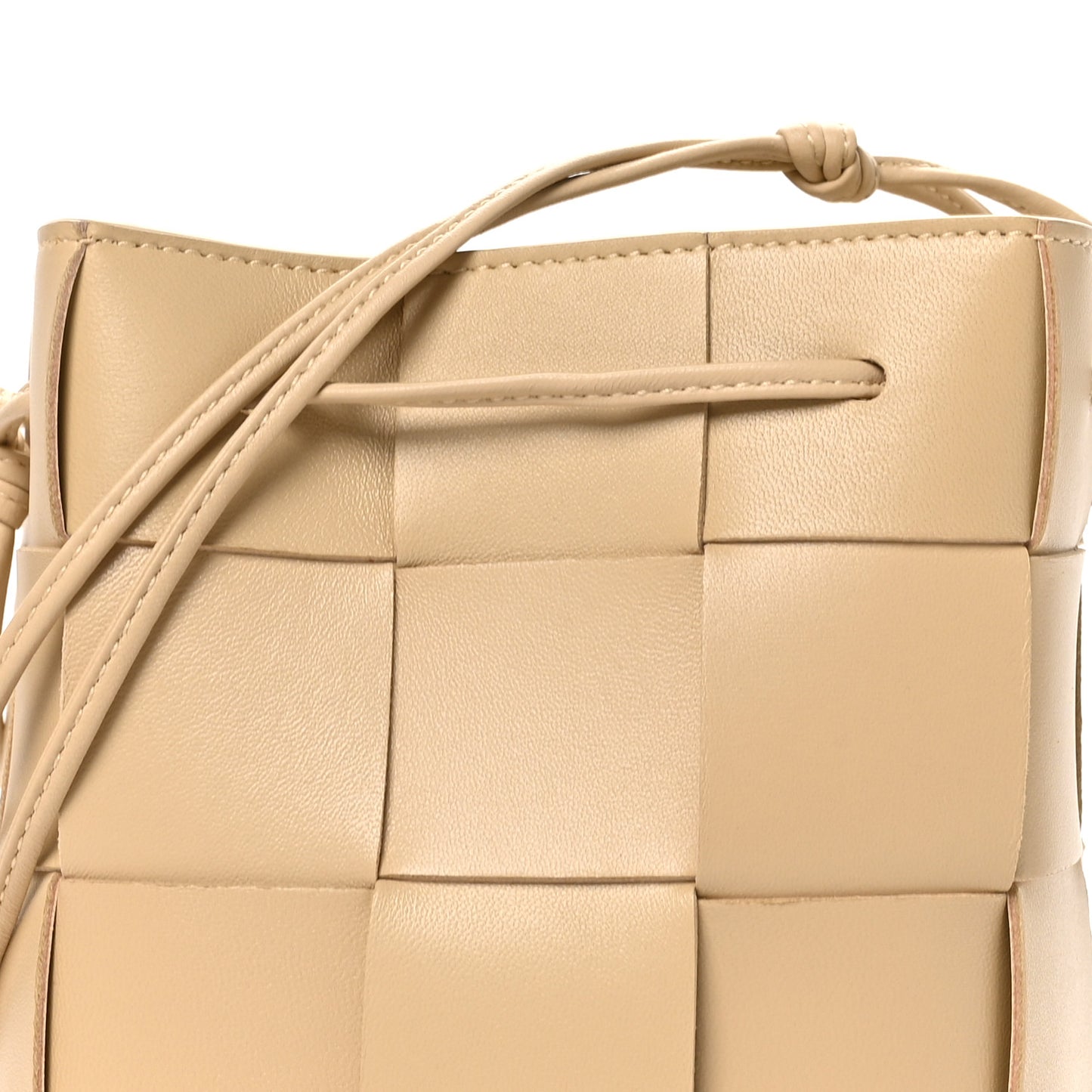 Nappa Maxi Intrecciato Small Cassette Bucket Bag Porridge