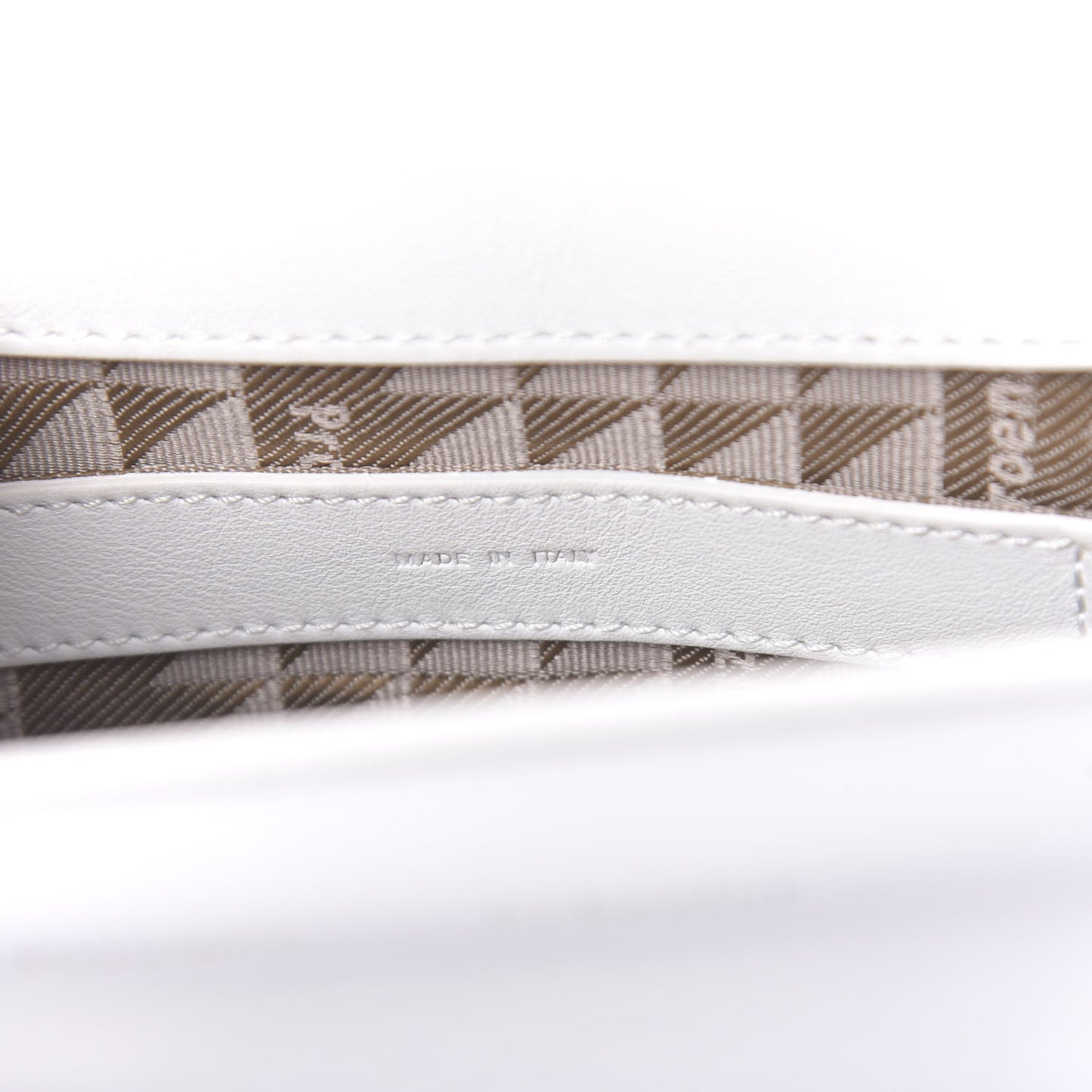 Calfskin Tiny PS11 Classic Shoulder Bag White