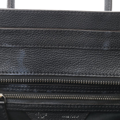Celine Drummed Calfskin Micro Luggage Black 9 of 11