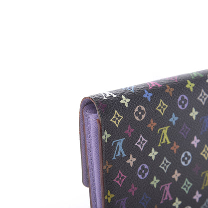 Louis Vuitton Monogram Multicolor Sarah Wallet Black Violet 7 of 7