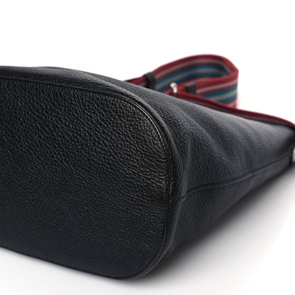 Prada Vitello Phenix Logo Hobo Black 8 of 9