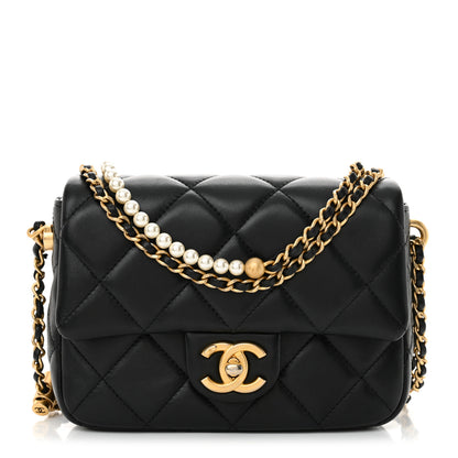 Chanel Lambskin Quilted Mini My Perfect Flap Black 1 of 12