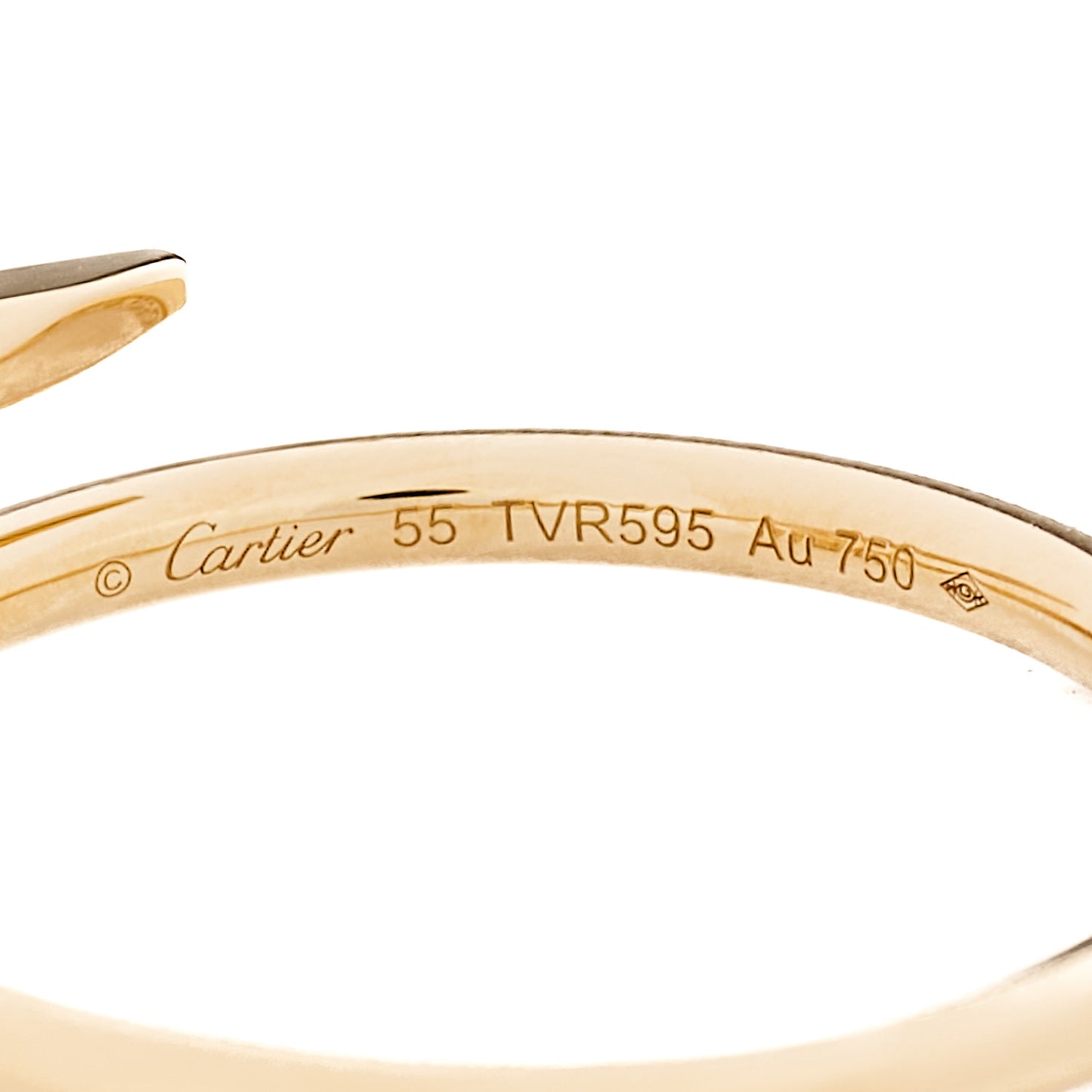 18K Yellow Gold Small Juste Un Clou Ring 55 7.25